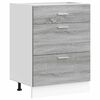 vidaXL Armario bajo de cocina "Lyon" gris Sonoma de madera de ingenier&iacute;a