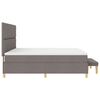 vidaXL Cama tipo Box Spring con colch&oacute;n Taup&eacute; 200 x 200 cm tela
