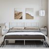vidaXL Estructura cama sin colchón con cabecero metal blanco 193x203cm