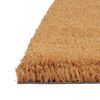 vidaXL Felpudo semicircular de fibra de coco natural 60x90 cm