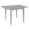 vidaXL Juego de muebles de comedor 5 piezas MDF gris