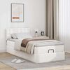 vidaXL Cama otomana colch&oacute;n cuero sint&eacute;tico blanco 100x200cm