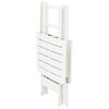 vidaXL Mesa de jardín plegable de plástico blanco 79x72x70 cm