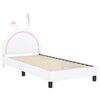 vidaXL Cama para ni&ntilde;os con cabecero con cabecera 90 x 190 cm PU