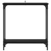 vidaXL Mesa Consola Roble Negro 75 x 22,5 x 75 cm Madera de ingeniería