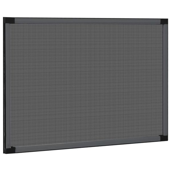 vidaXL Mosquitera extensible de ventanas gris antracita (100-193)x75cm