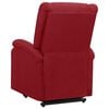vidaXL Sill&oacute;n de masaje elevable tela rojo tinto