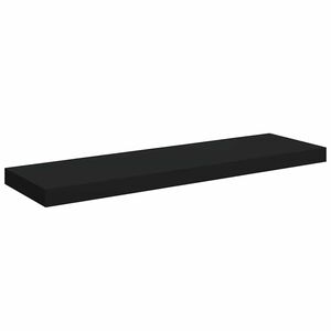 vidaXL Estante flotante de pared MDF negro 80x23,5x3,8 cm