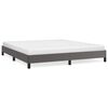 vidaXL Estructura de cama sin colch&oacute;n cuero sint&eacute;tico gris 180x200 cm