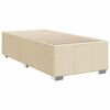 vidaXL Cama box spring con colch&oacute;n tela color crema 80x200 cm