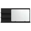 vidaXL Armario de ba&ntilde;o con espejo de roble negro 90x11x45 cm Madera de ingenier&iacute;a