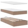vidaXL Cama otomana colch&oacute;n cappucino cuero sint&eacute;tico 80x200cm