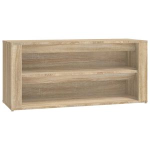 vidaXL Zapatero madera contrachapada roble Sonoma 100x35x45 cm