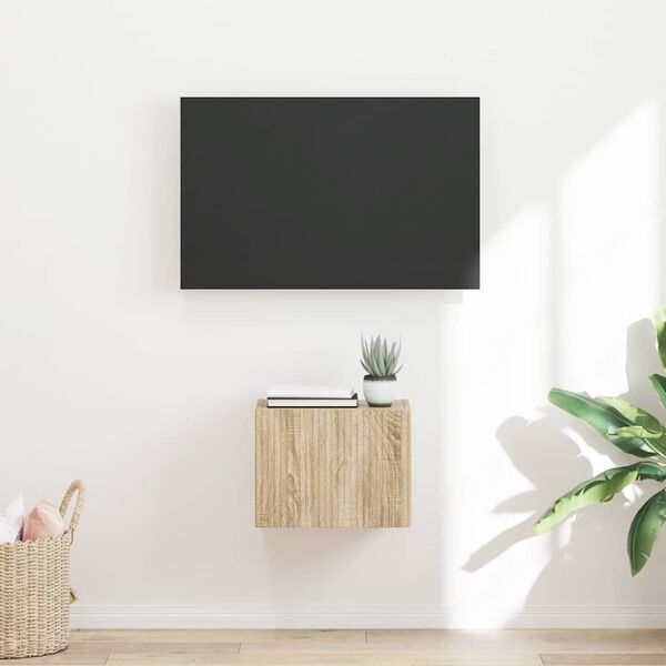 vidaXL Mueble de TV Montado en la Pared Sonoma 60 x 31 x 29.5 cm