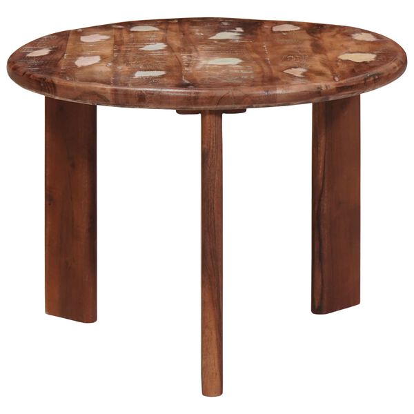 vidaXL Mesas de Caf&eacute; Nido 3 pcs Multicolor Madera reciclada maciza