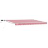 vidaXL Armaz&oacute;n de toldo manual con LEDs Rojo y 5 x 3 m
