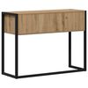 vidaXL Mesa Auxiliar Roble Artesanal 100 x 36 x 75 cm