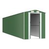 vidaXL Cobertizo de jard&iacute;n acero galvanizado verde 192x855x223 cm