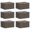 vidaXL Caja de Almacenamiento 6 uds. Tejido no tejido 50 x 30 x 25 cm