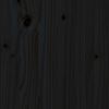 vidaXL Cabecero de cama madera maciza de pino negro 140,5x4x100 cm