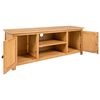 vidaXL Mueble para el televisor madera maciza de roble 110x35x44 cm
