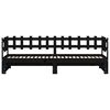 vidaXL Sof&aacute; cama extra&iacute;ble madera maciza de pino negro 2x(90x190) cm