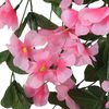 vidaXL Guirnaldas de flores de Navidad 3 uds rosa 85 cm