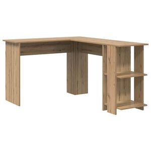 vidaXL Escritorio de Esquina Roble artisan Madera de ingenier&iacute;a