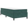 vidaXL Estructura de cama con colch&oacute;n Verde oscuro 90 x 200 cm tela