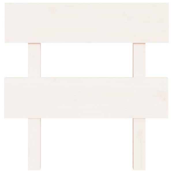 vidaXL Cabecero de cama madera maciza de pino blanco 93,5x3x81 cm