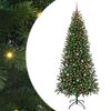 vidaXL Árbol de Navidad artificial con 300 LED Verde 210 cm PE y PVC