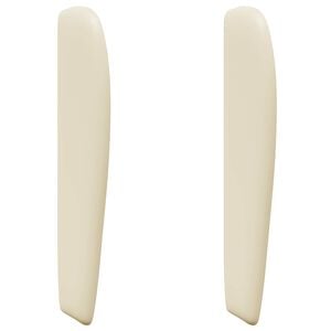 vidaXL Oreja de cabecero Crema PVC