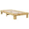 vidaXL Estructura de cama sin colch&oacute;n 80x200 cm madera maciza roble