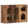 vidaXL Mueble colgante ELST Madera envejecida 60 x 20 x 40 cm