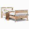 vidaXL Estructura de cama sin colch&oacute;n madera maciza pino 75x190 cm