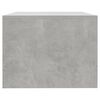 vidaXL Mesa de centro madera de ingeniería gris hormigón 102x55x42 cm