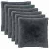 vidaXL Funda de almohada 6 pcs HEERLEN Gris antracita 80 x 80 cm
