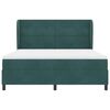vidaXL Cama tipo Box Spring Verde oscuro 200 x 180 cm Poli&eacute;ster