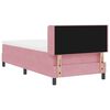 vidaXL Cama tipo Box Spring con colch&oacute;n Rosa 200 x 100 cm Terciopelo
