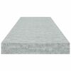 vidaXL Estantes flotantes pared 4 uds MDF gris hormig&oacute;n 80x23,5x3,8 cm
