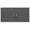 vidaXL Armarios de pared 2 uds madera maciza de pino gris 60x30x30 cm