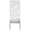 vidaXL Pantalla de Privacidad para Jard&iacute;n Calado Plateado 50 x 140 cm