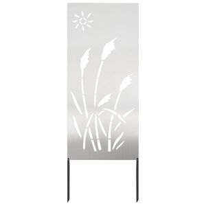 vidaXL Pantalla de Privacidad para Jard&iacute;n Calado Plateado 50 x 140 cm