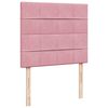 vidaXL Cama box spring con colch&oacute;n terciopelo rosa 120x190 cm