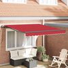vidaXL Toldo Retr&aacute;ctil Rojo 300 x 250 cm Tela y Aluminio
