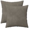 vidaXL Funda de almohada 2 pcs HEERLEN Gris Claro 45 x 45 cm