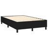 vidaXL Estructura de cama con somier tela negro 120x200 cm