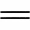 vidaXL Sellos de cepillo de puerta atornillables 2 pcs Negro 100 cm