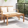 vidaXL Mesa de Jardín Natural 95 x 45 x 40 cm Madera de teca maciza