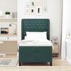 vidaXL Cama tipo Box Spring Verde oscuro 200 x 100 cm Poli&eacute;ster